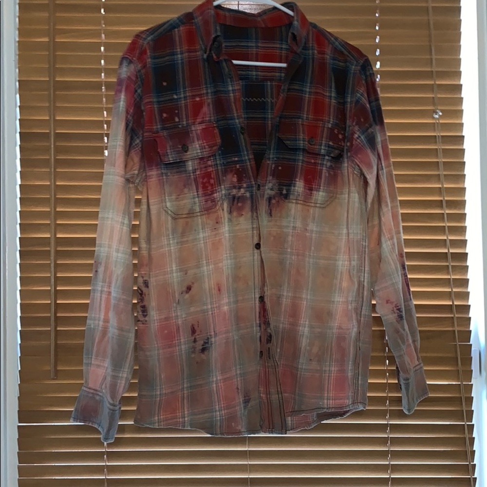 ADORABLE Western Distressed flannel